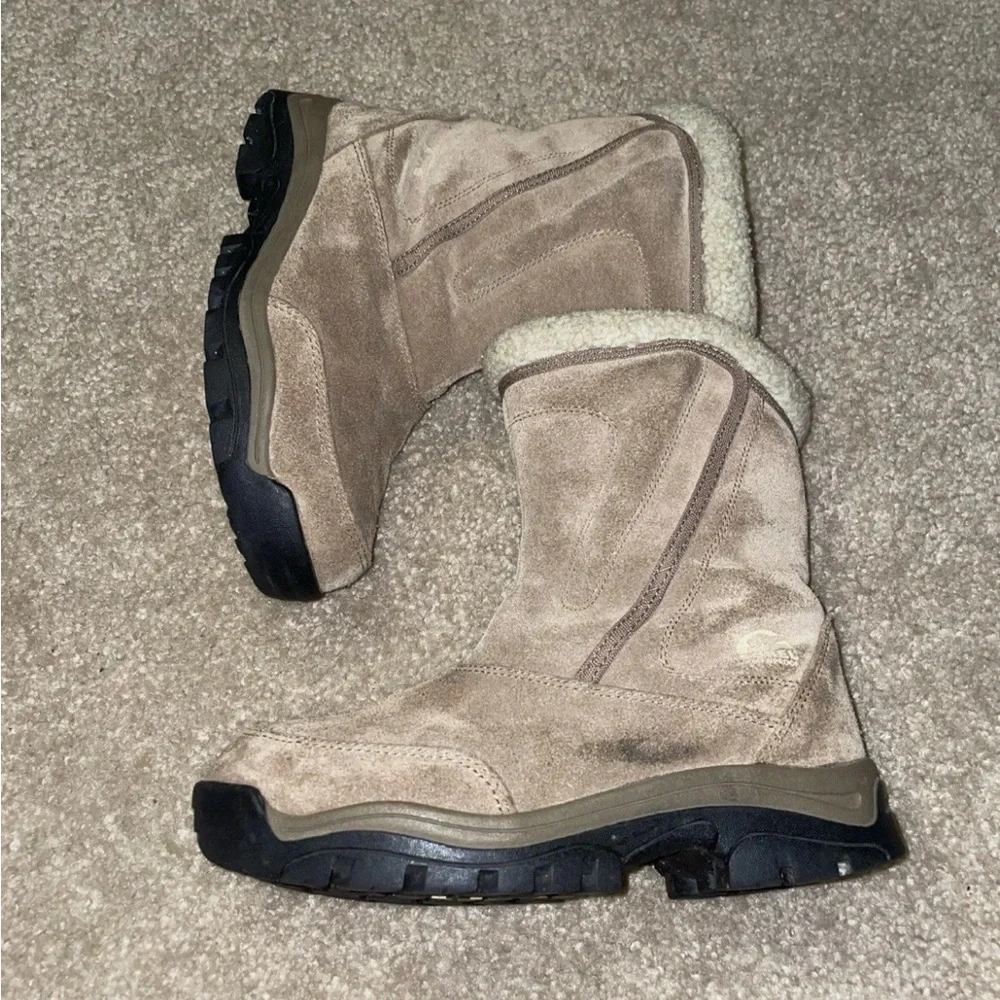 Sorel Water‎ Fall Tan Suede Thinsulate Ultra Winter Boots Womens 8 NL1964-250